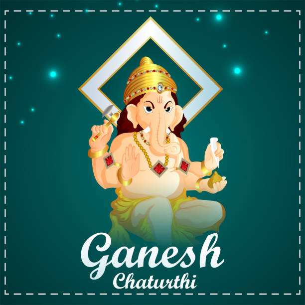 Happy Ganesh Chaturthi Vector Illustration Of Lord Ganesha Background Stock  Illustration - Download Image Now - iStock