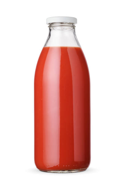istock Bottle with tomato juice isolated. 1427288785