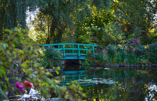Claude Monet s garden and pond in Giverny France famous from his paintings