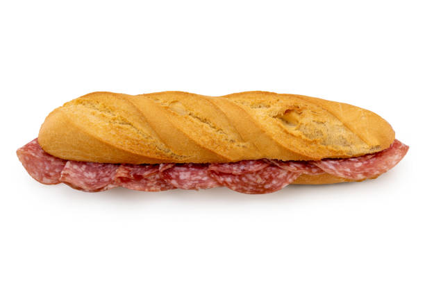 istock baguette sandwich  with salami sausage 1427298028