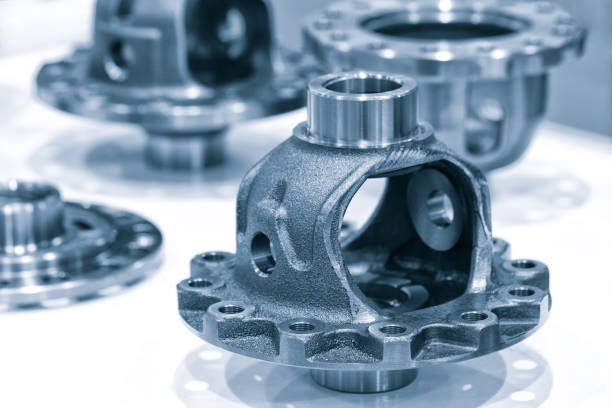 istock Metal details industrial design background, engineering technology concept 1427303558