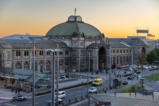 Nuremburg, Germany: sep 22th 2022: Nuremberg Central Station is the largest railway station in North Bavaria.