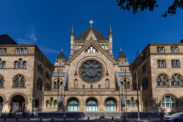 Cologne, Germany: Sep 5th 2022: Cologne doesn't only have christian churches but synagogues also.