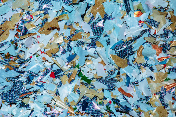 istock Remains of a biodegradable plastic bag after decomposition. Self-degrading plastic. Ecology concept. Background. 1427326352