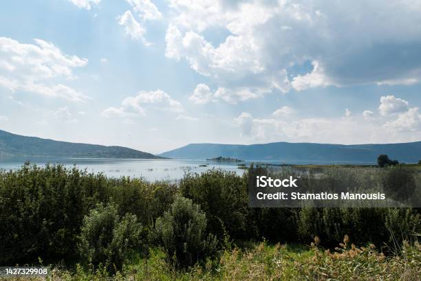 Lake Vegoritida In Florina Macedonia Greece Stock Photo - Download Image Now - Adventure, Autumn, Beauty