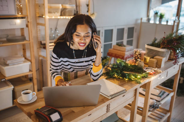 istock Small business at Christmas season 1427338262