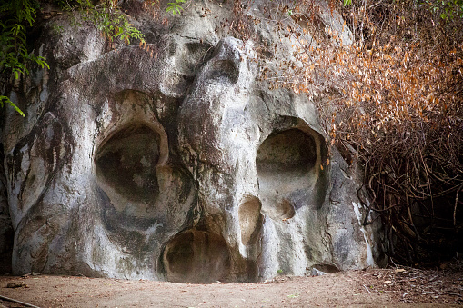 British Virgin Islands; November 24, 2012; Skull Rock, The Baths, Virgin Gorda, BVI