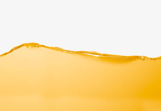 istock oil surface ripple and bubbles  transparent on white background. 1427371754