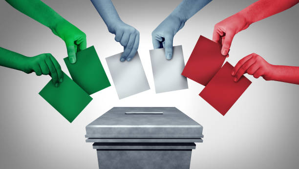 votación de italianos - italy voting politics political party fotografías e imágenes de stock
