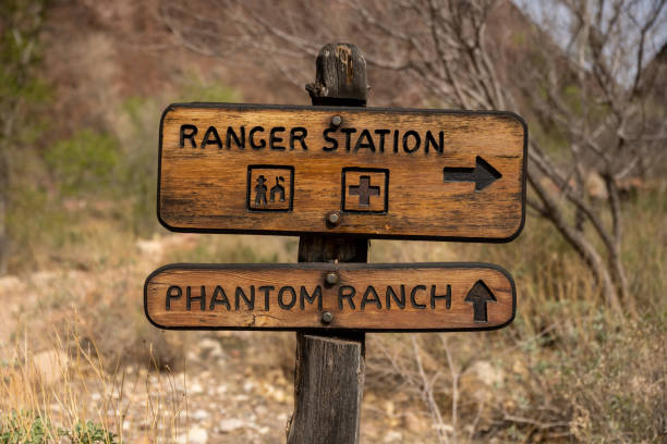 istock Sign For Ranger Station and Phantom Ranch 1427375629