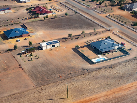 Aerial view of houses - Karratha