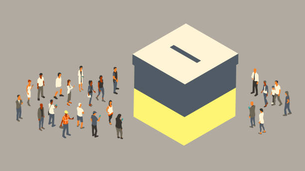 Ukranian elections illustration vector art illustration
