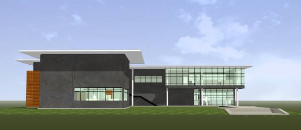 istock 3D illustration of building project 1427398213