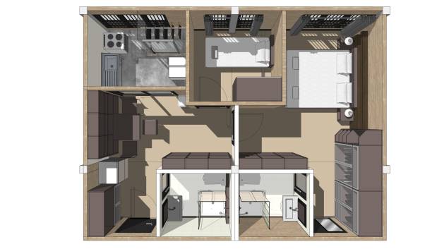 istock 3D illustration of building project 1427399174