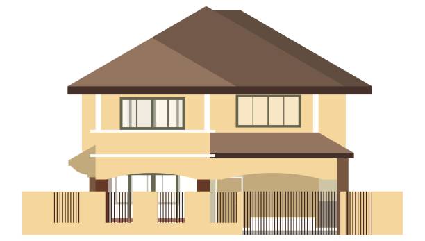 3D illustration of building project