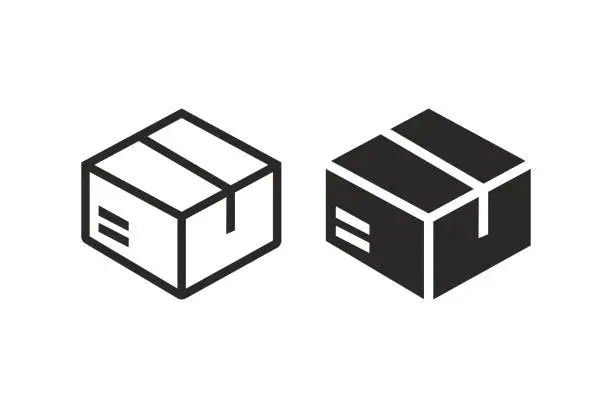 Vector illustration of Box icon