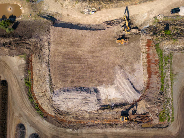 istock Earthworks being done on future industrial site 1427455569