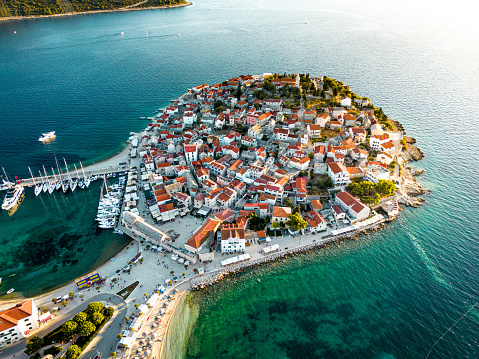 Primosten is a village and municipality in Sibenik-Knin County, Croatia. It is situated in the south, between the cities of Šibenik and Trogir, on the Adriatic coast. In the past, Primosten was situated on the islet close to the mainland, later it was connected.
