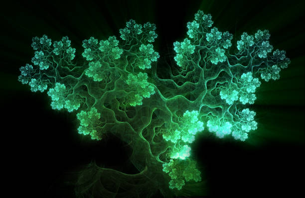Abstract fractal art background, suggestive of a tree.