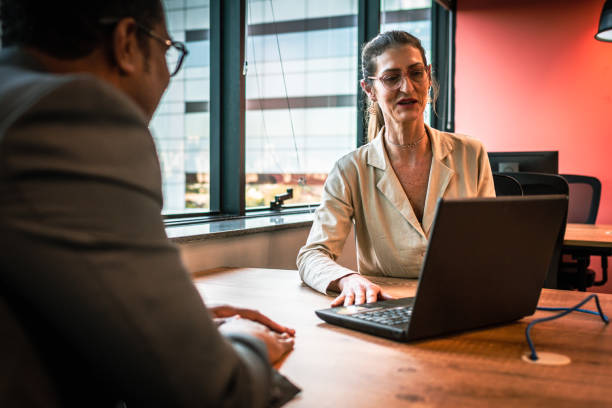 istock Businesswoman presenting project 1427481393