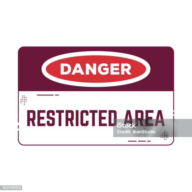 Horrizonal Sign Danger Horizontal Sign Stock Illustration - Download Image Now ...