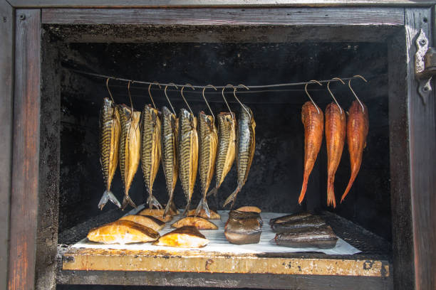 istock A small fish smokehouse at a roadside shop. 1427493846