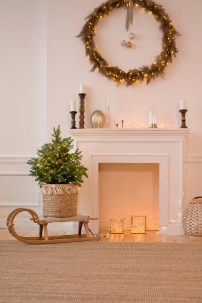 istock New Year's interior with a Christmas tree 1427496074