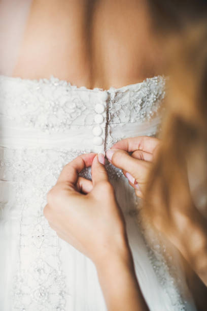 istock Bride in the morning during wedding preparations 1427504995
