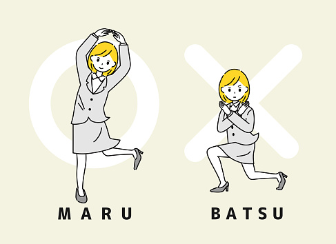Wanita Bisnis Yang Melakukan Pose Untuk Jawaban Yang Benar Dan Salah