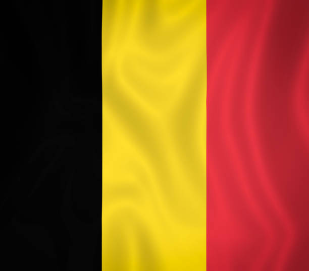 istock Illustration waving state flag of Belgium 1427519675