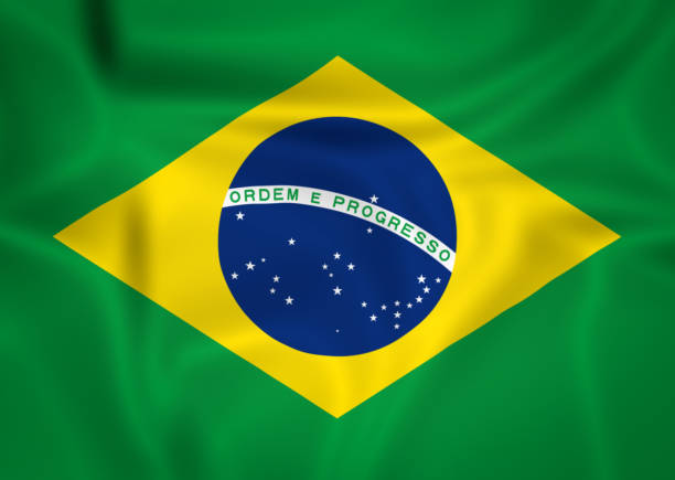 istock Illustration waving state flag of Brazil 1427519707