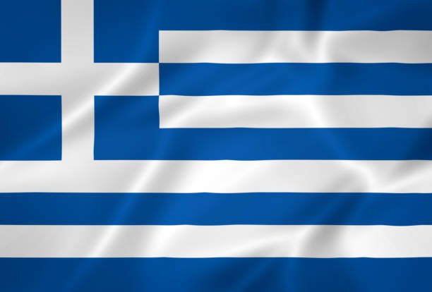 istock Illustration waving state flag of Greece 1427523727