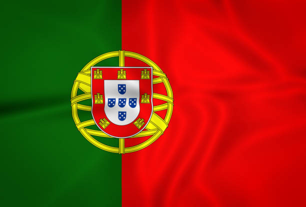 istock Illustration waving state flag of Portugal 1427527616