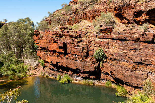 istock Canyon and lake inside in Karijini Nationalpark 1427531145