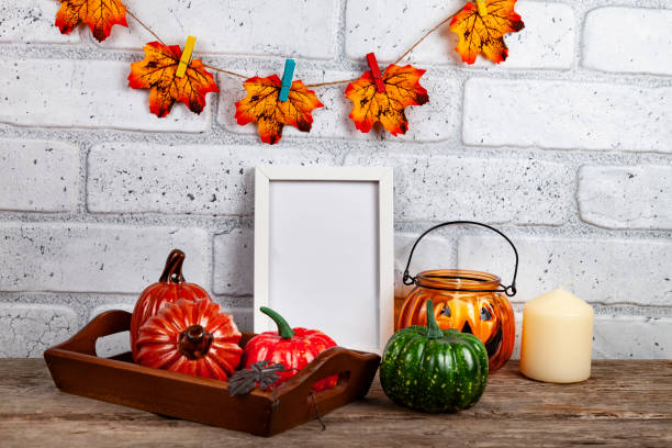 istock Thanksgiving, Halloween holiday poster design. 1427532230