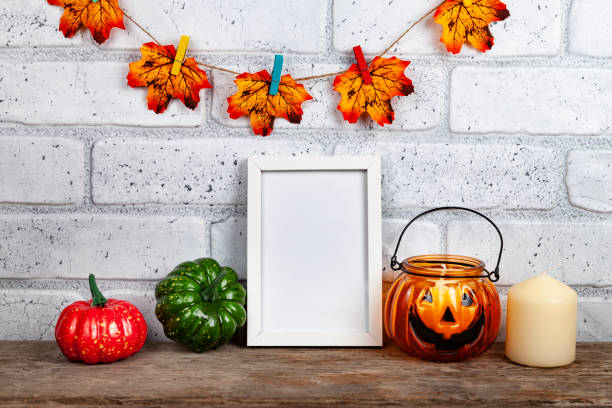 istock Thanksgiving, Halloween holiday poster design. 1427532873