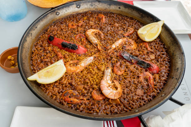 istock Seafood paella in pan Alicante Spain 1427533604