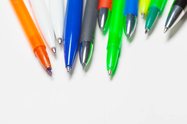 istock different colors pens isolated on the white background 1427539407