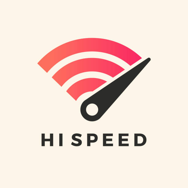 ilustrações de stock, clip art, desenhos animados e ícones de fast wifi icon. speed test. - full contact