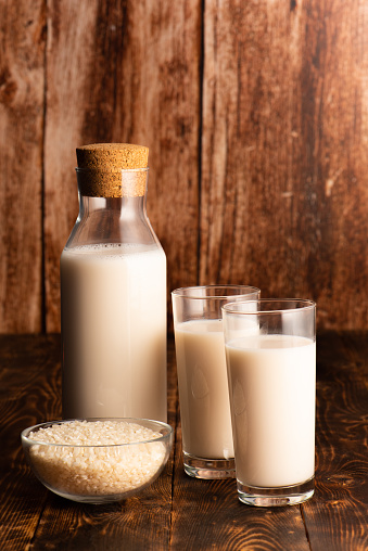 Rice milk is one type of plant based milk or milk sustitutive for vegan and vegetarian people.