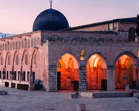 This shot was taken at Al Aqsa mosque in Palestine around sunrise on a Friday morning.  Nikon D800 was used and the shot was handheld.