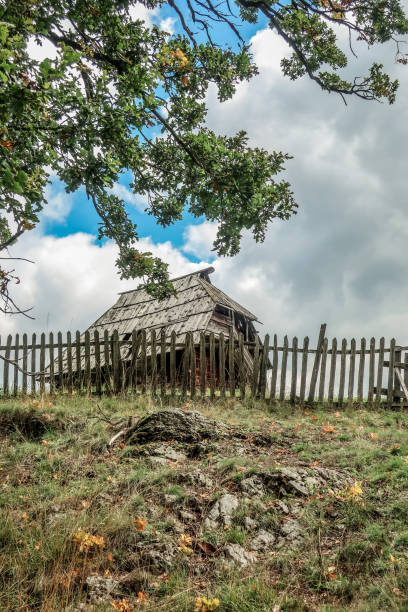 Obsolete Old Wooden Rustic House, Serbia