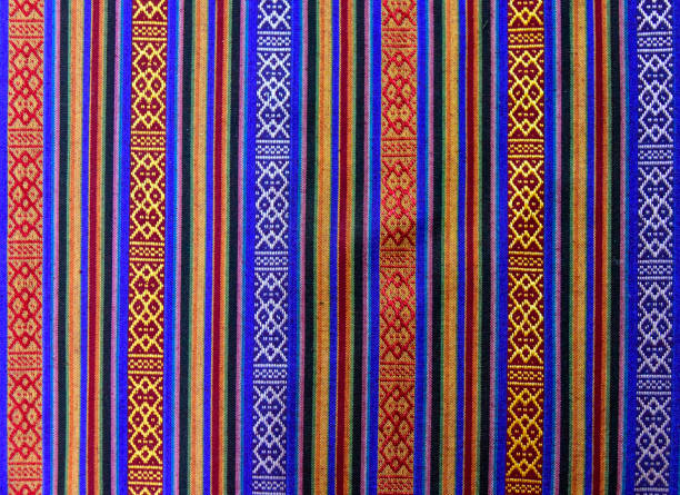 Traditional Bhutanese textile pattern, Nubding, Bhutan