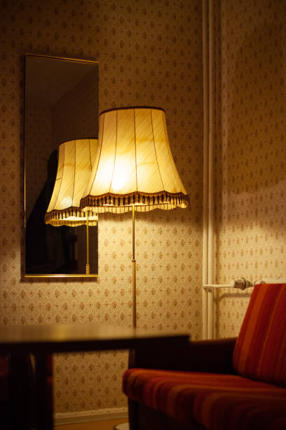 istock Retro room with floor lamp 1427552309