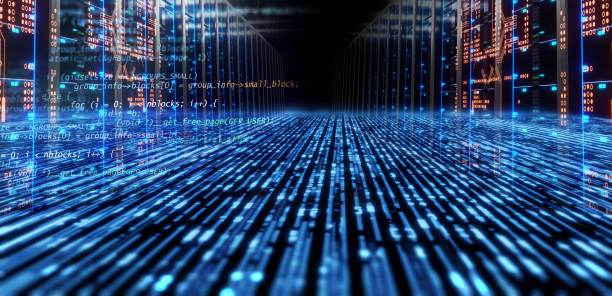 defocused image of  fiber optics lights abstract background