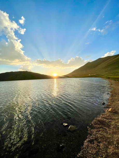 istock Shaosar lake deosai sunset 1427556999