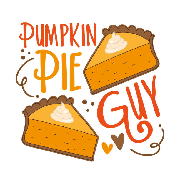 Pumpkin pie guy - funny slogan with pumpkin pie slice Pumpkin pie guy - funny slogan with pumpkin pie slice. Good for T shirt print, poster, card, label, and other gifts design. Tart stock illustrations