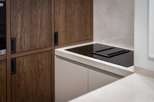 istock Glass ceramic cooktop in modern kitchen 1427559769