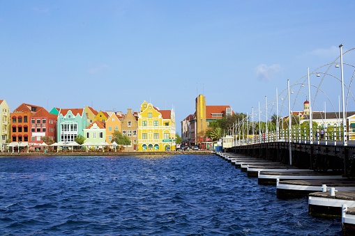 A view of Hamilton, Bermuda... a waterfront panorama from a distance.