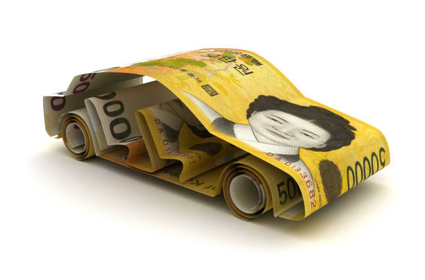 istock Car Finance With South Korean Won 1427563180
